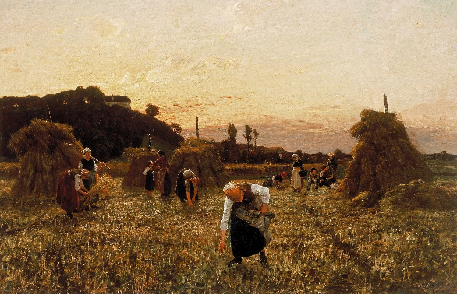 Spigolatrici al tramonto